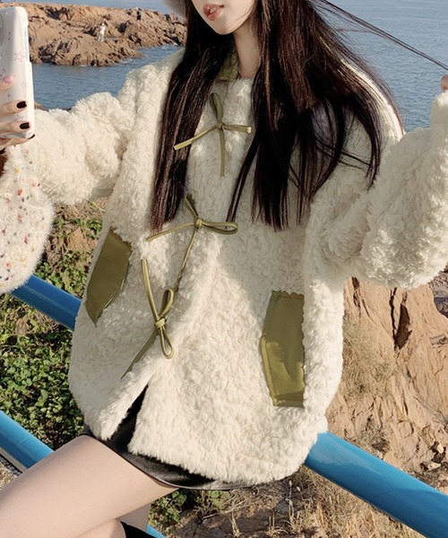 Sibra（シブラ） コート アウター エコファーバルーンコート