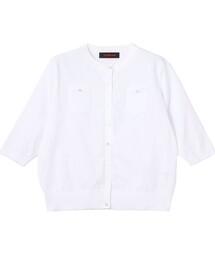 CABaN（キャバン） カーディガン ファインポリエステル ハーフスリーブ