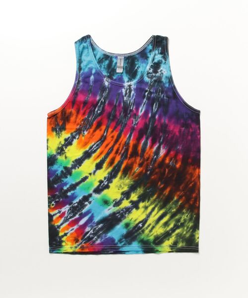 タンクトップ TIE DYE TANK TOP - “DIAGONAL WEB” / タイダイ