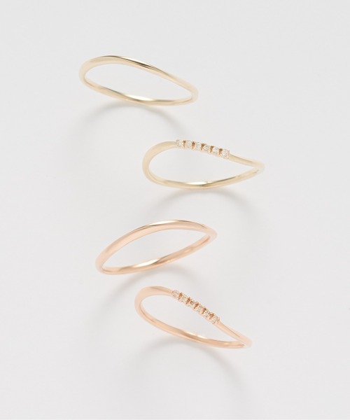 Jewel closet by L&Co. 指輪 リング K10 ニュアンスラインリング