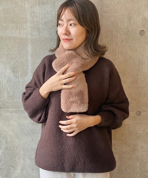 flower マフラー ストール スウィーティーファーマフラー レディース