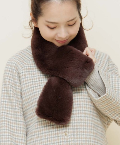 flower マフラー ストール スウィーティーファーマフラー レディース