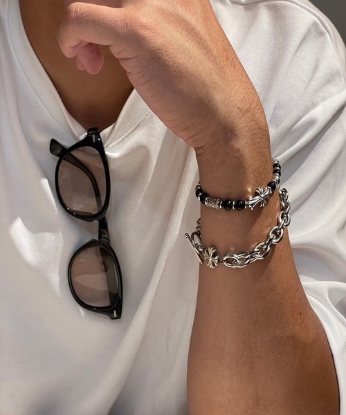 1004ST ブレスレット メンズ シルバーブレスレット 2SET メンズ