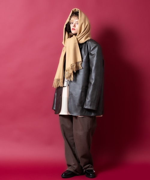 マフラー ストール an meets zakka バリエーション大判ファー混