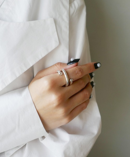 e.m.（イーエム） 指輪 リング シャイニングライン2連リング