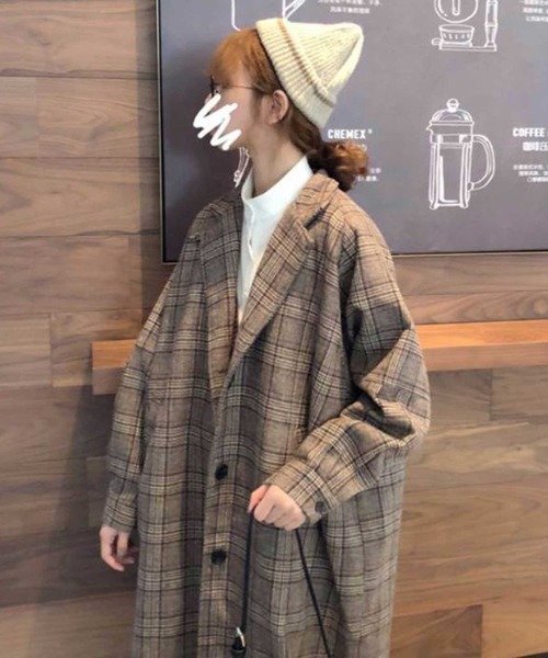 Mangrove（マングローブ） コート チェスターコート グレンチェック