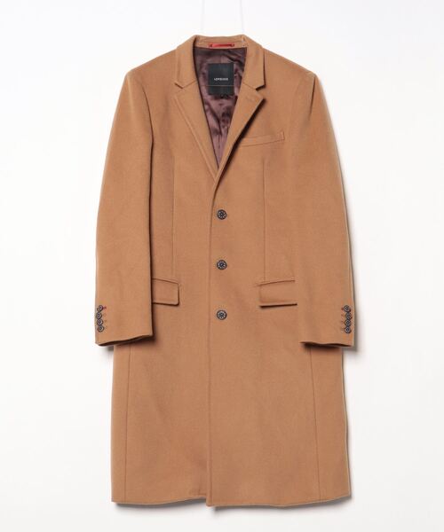 LOVELESS（ラブレス） チェスターコート M ベージュ メンズ : ZOZOTOWN
