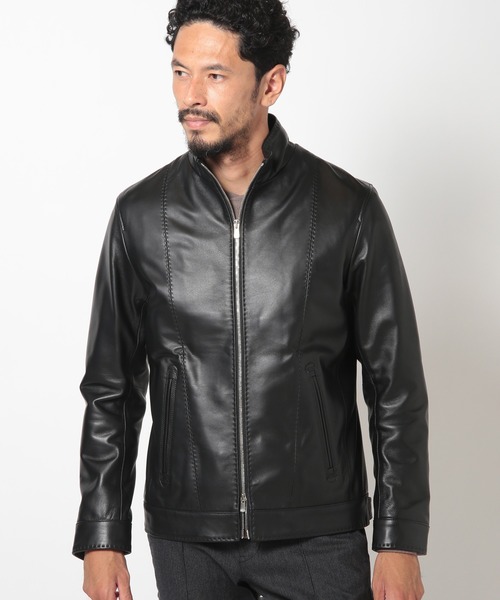 MEN'S BIGI（メンズビギ） 革ジャン ライダース クロームタンニング