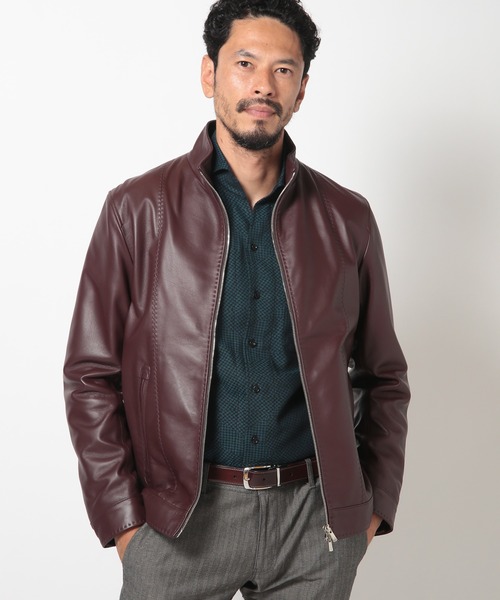 MEN'S BIGI（メンズビギ） 革ジャン ライダース クロームタンニング