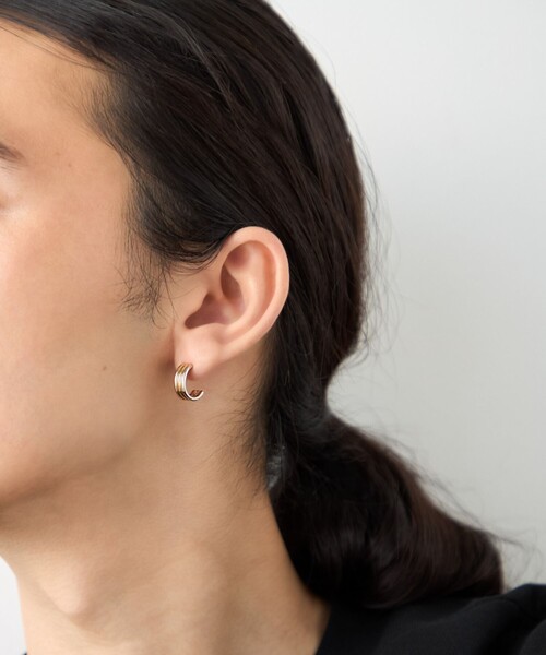 ete（エテ） ピアス 「トリカラー」 フープピアス レディース