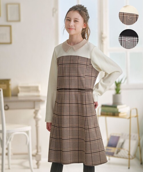 組曲（KUMIKYOKU） ワンピース 「150-160cm」レディチェック