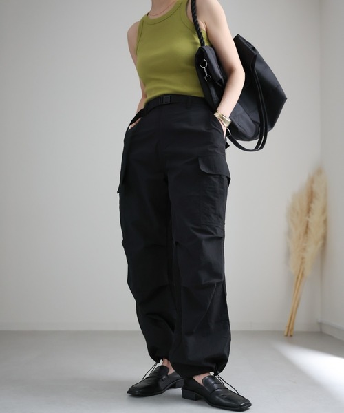 ap retro カーゴパンツ カーゴパンツ ベルト付き レディース