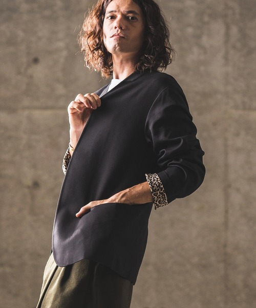 GLIMCLAP ジャケット ノーカラージャケット mj9393- Minimal detail