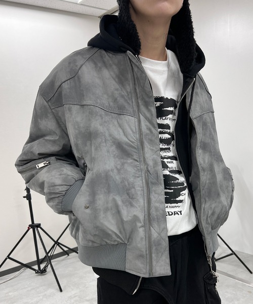 ブルゾン アウター Y2Kボンバージャケット レディース メンズ