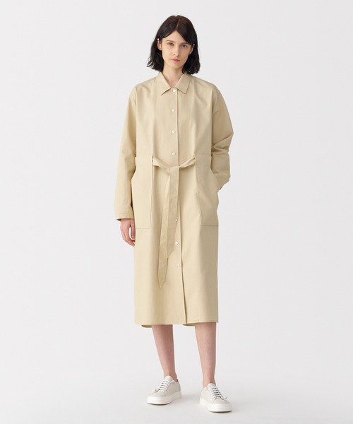 MUJI Labo シャツワンピース 「MUJI Labo」婦人 和紙混ツイルシャツ