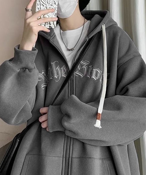 NOWLE（ノウル） パーカー 「NOWLE」ビッグシルエット フロントロゴ