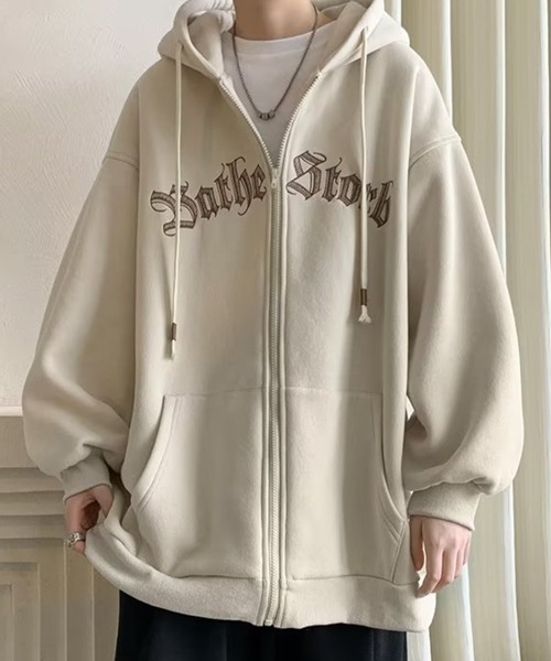 NOWLE（ノウル） パーカー 「NOWLE」ビッグシルエット フロントロゴ