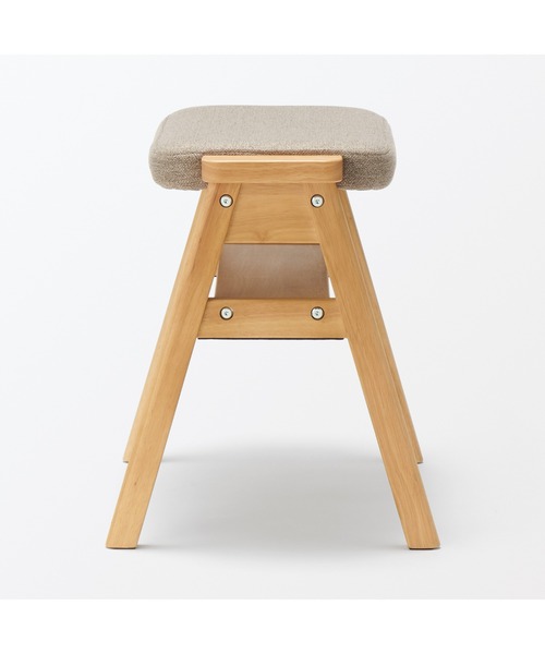 無印良品（MUJI） 家具 再生ポリエステル混 木製スタッキングスツール