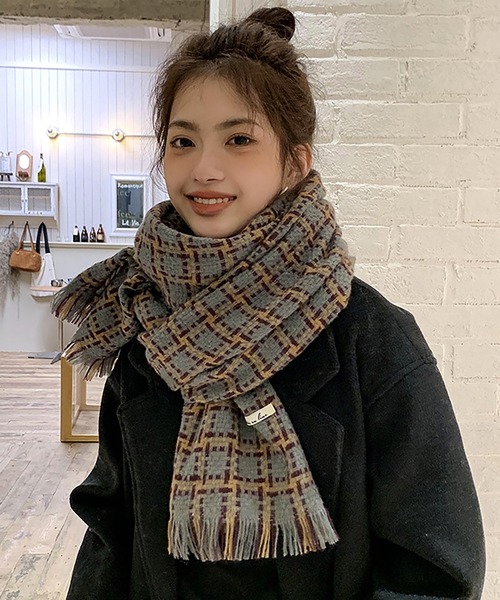 Bifrost（ビフレスト） マフラー チェック柄マフラー レディース