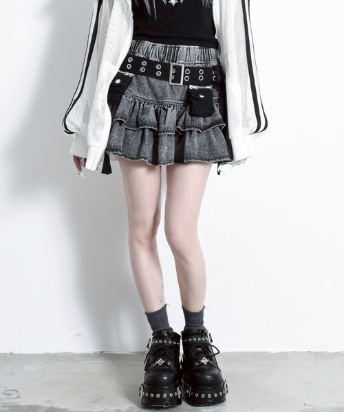 REFLEM（レフレム） デニムスカート 「REFLEM/レフレム」カーゴベルト