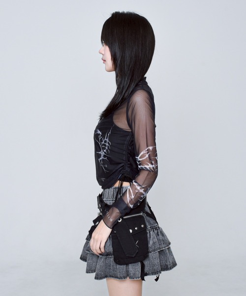 REFLEM（レフレム） デニムスカート 「REFLEM/レフレム」カーゴベルト