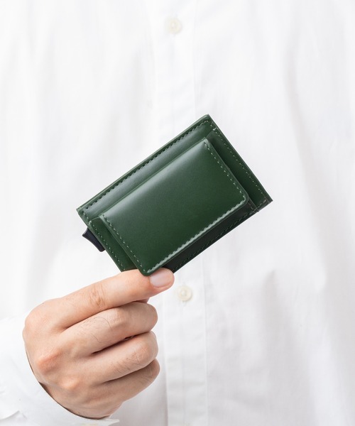 MURA（ムラ） 財布 RFIDスキミング防止 コードバン調牛本革 三つ折り