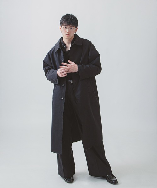 ZIP FIVE -White Line- ステンカラーコート コート 「White Line