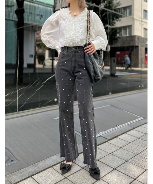 美シルエット】taichimurakami ラミーデニムパンツ サイズ6