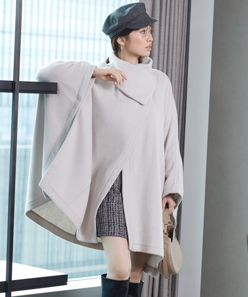 SNIDEL（スナイデル） ポンチョコート ONE SIZE グレー レディース