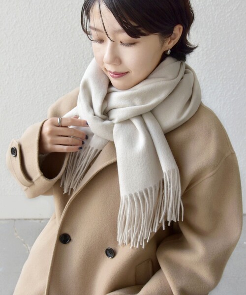 SHIPS（シップス） マフラー ストール ウール カシミヤ ウォッシャブル