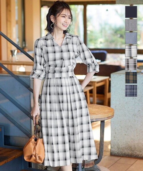 Tiaclasse ワンピース スキッパーシャツワンピース : ZOZOTOWN Yahoo