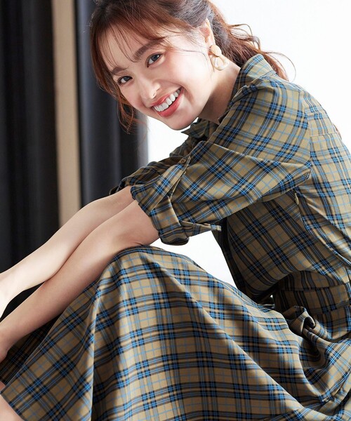 Tiaclasse ワンピース スキッパーシャツワンピース : ZOZOTOWN Yahoo