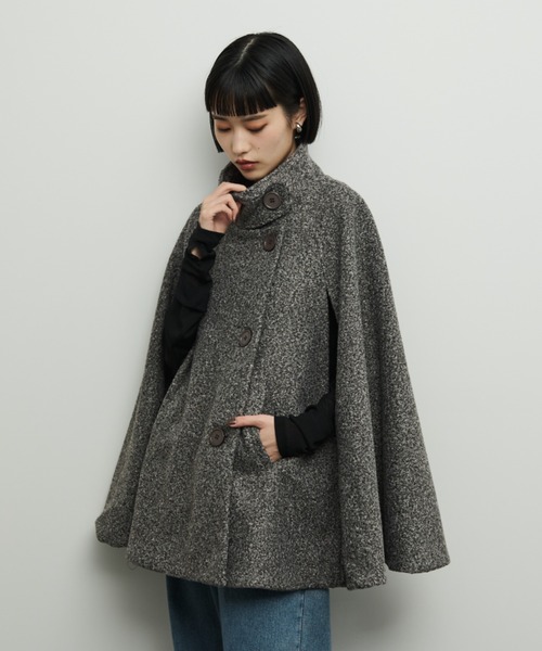 Shelly island（シェリーアイランド） ポンチョ ケープコート