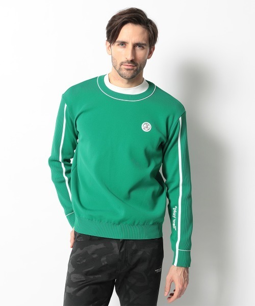 MARK & LONA マーク&ロナニットセーター薄手46 M 白