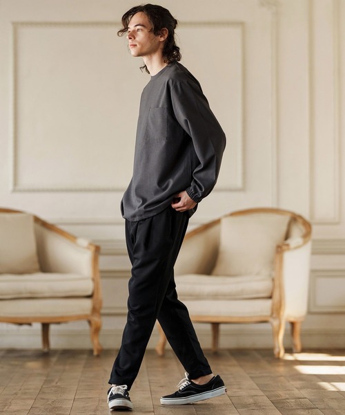 CAMBIO（カンビオ） パンツ mp13246-Two Tuck Sarrouel Slacks