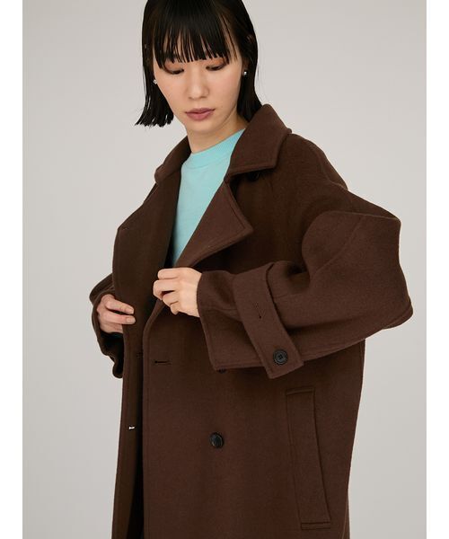 emmi コート チェスターコート ロイヤルジーロン・ロングコート