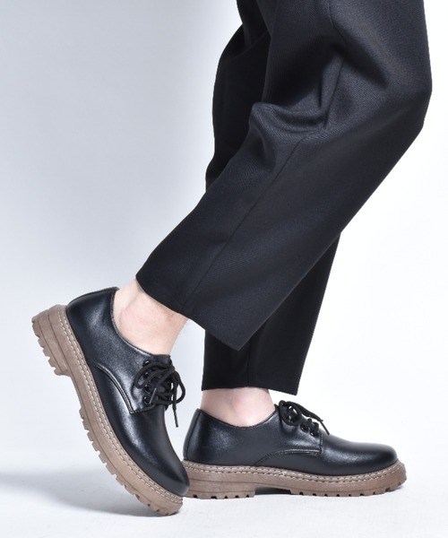 SVEC（シュベック） ビジネスシューズ チャンキーソール 4ホール