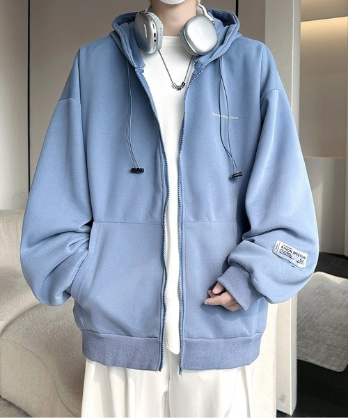 パーカー 25AW新色追加「FVLMEN」onepoint logo zip parka/ワン