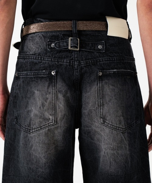 Camphor wood ジーンズ CRUSH FADE SIDE SEEM BOOTS CUT JEANS