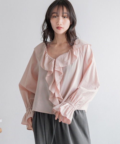 LOWRYS FARM（ローリーズファーム） ブラウス シャツ 2WAYフリル