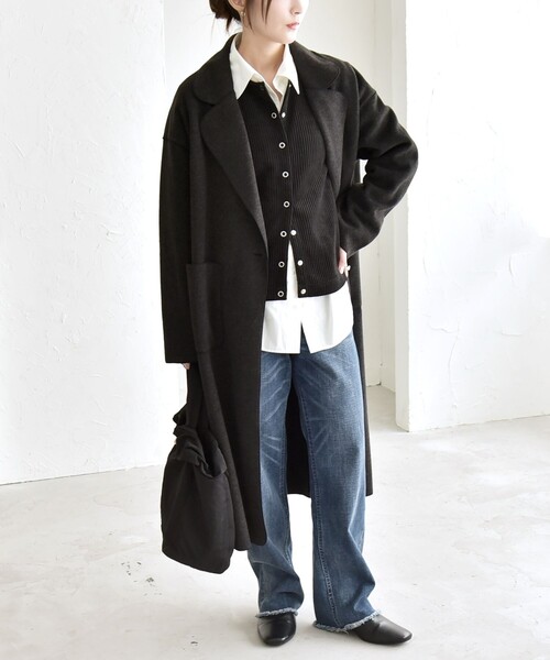 quaranciel コート チェスターコート quaranciel: ダブル パイル