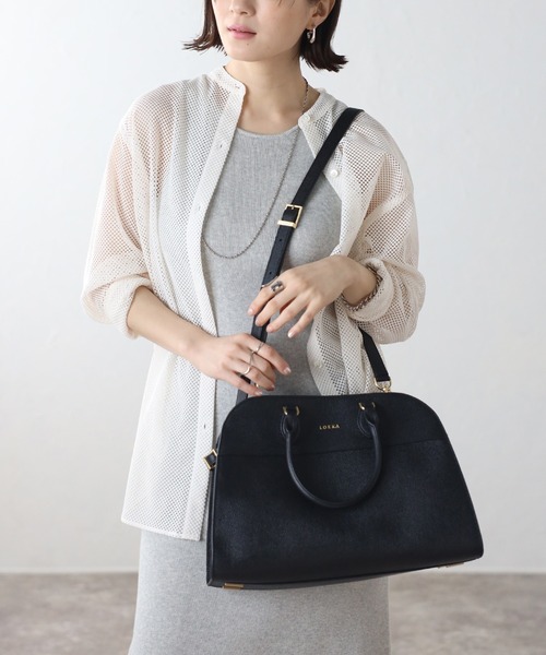 LOEKA ボストンバッグ シボレザー2WAYボストン レディース : ZOZOTOWN