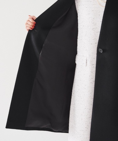 UNTITLED（アンタイトル） ノーカラーコート コート 「ゆったり/軽やか