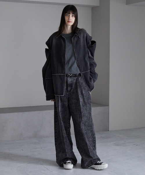 CIASENSE デニムジャケット gジャン メンズ レディース : ZOZOTOWN