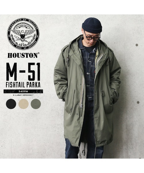 HOUSTON（ヒューストン） モッズコート コート HOUSTON M-51パーカ