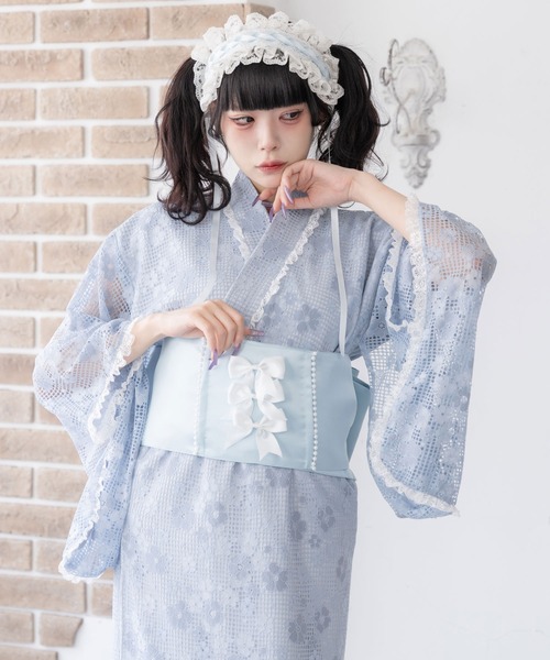 DearMyLove 浴衣 総レースセットアップ浴衣 レディース : ZOZOTOWN