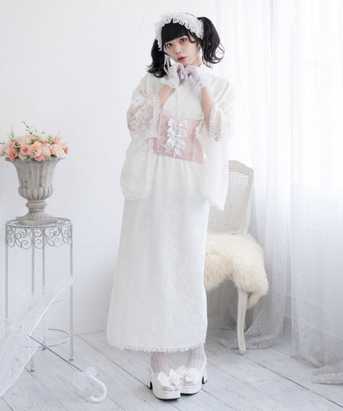 DearMyLove 浴衣 総レースセットアップ浴衣 レディース : ZOZOTOWN