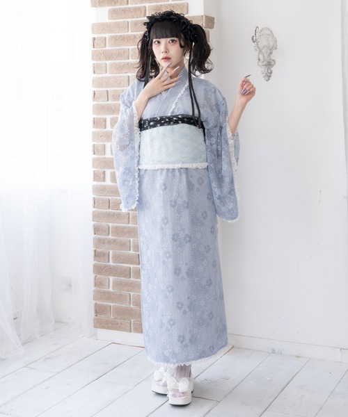 DearMyLove 浴衣 総レースセットアップ浴衣 レディース : ZOZOTOWN