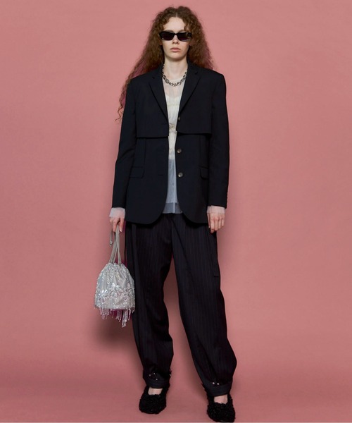 MAISON SPECIAL（メゾンスペシャル） スラックス パンツ Suching Work