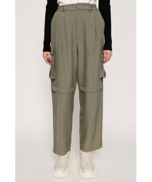 SLY（スライ） スラックス パンツ KNEE ZIP CARGO PT ニージップ